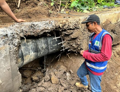 Kebocoran Pipa Transmisi Diameter 630 mm milik UPTD Telaga Waja Provinsi Bali